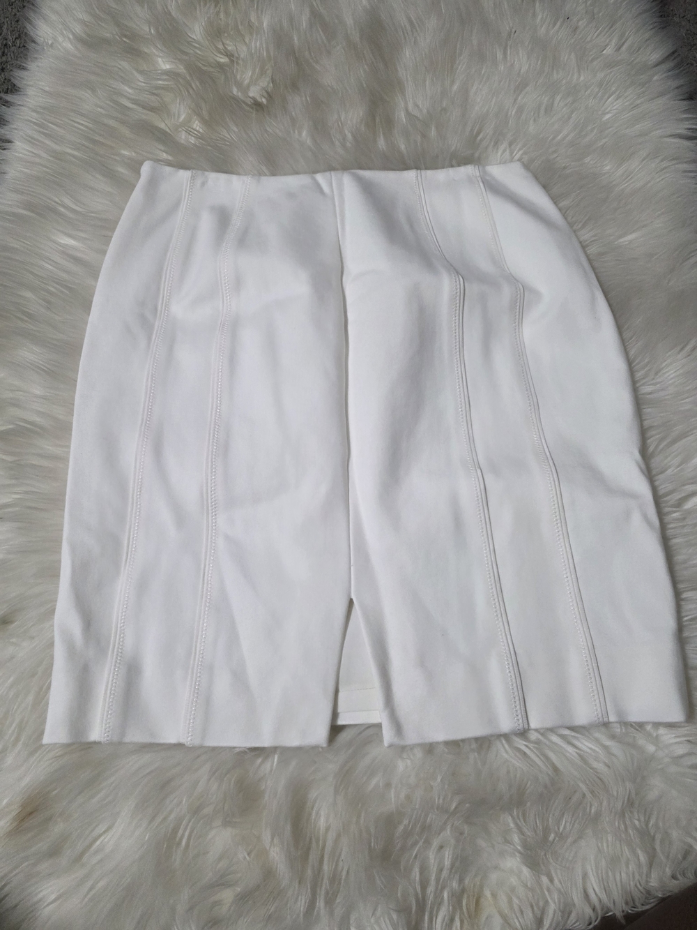 White House Black Market White Panel Seam Pencil Skirt View 2